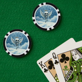 スケルトンエンジェル - 死後の世界に秘められた優しさ。 ポーカーチップ