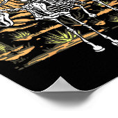 スケルトンカウボーイライディングホースハロウィンライダーコスチュウ ポスター (角)