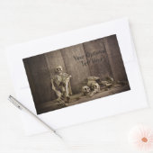 スケルトンカスタム文字シール 長方形シール (封筒)