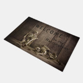 スケルトンカスタム文字ドアマット ドアマット (アングル)