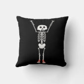 スケルトンカッコいいハロウィーンデザイン クッション (裏面)