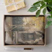 スケルトンカップルのハロウィーンデカップージティッシュペーパー 薄葉紙 (ギフト)