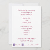 スケルトンカップルハロウィーン結婚式招待状 招待状 (裏面)