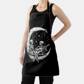 スケルトンカップル月のギター エプロン (インサイチュ)