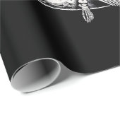 スケルトンカップル月のギター ラッピングペーパー (ロールコーナー)