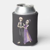 スケルトンカップル踊りオン 缶クーラー (缶正面)