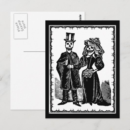 スケルトンカップル – はがき (正面/裏面)