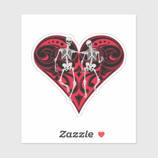 スケルトンカップル シール (シート)