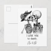 スケルトンカップル ポストカード (正面/裏面)