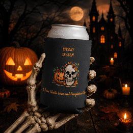 スケルトンカボチャのハロウィン スリム缶クーラー