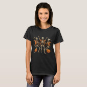 スケルトンカボチャのハロウィーン Tシャツ (正面フル)