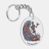 スケルトンカラフルサーファー キーホルダー (正面左)