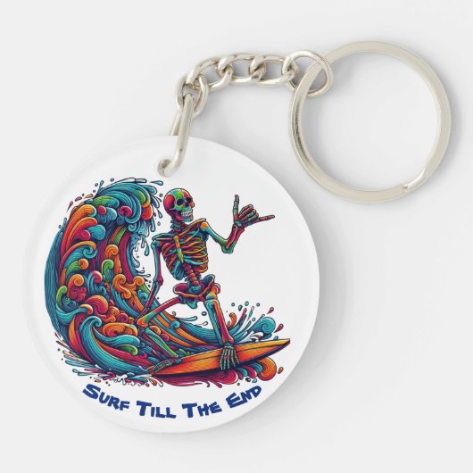 スケルトンカラフルサーファー キーホルダー (裏面)