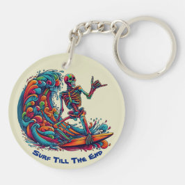 スケルトンカラフルサーファー キーホルダー
