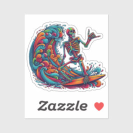 スケルトンカラフルサーファー シール