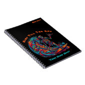 スケルトンカラフルサーファー – ノートブック (右側)