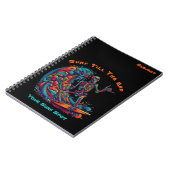 スケルトンカラフルサーファー – ノートブック (左側)