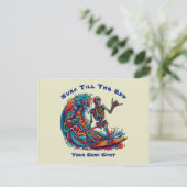 スケルトンカラフルサーファー ポストカード (スタンド正面)