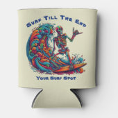 スケルトンカラフルサーファー 缶クーラー (正面)