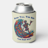 スケルトンカラフルサーファー 缶クーラー (缶裏面)