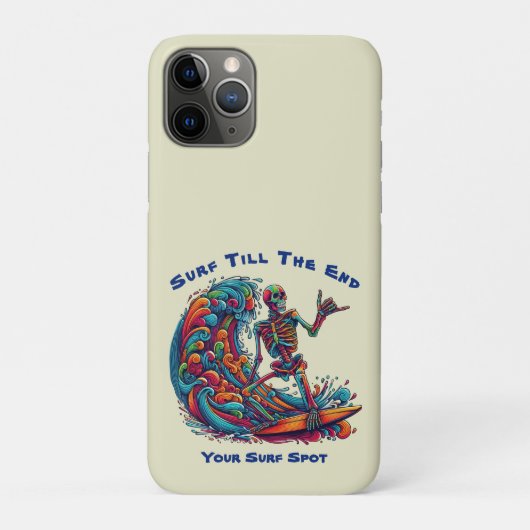 スケルトンカラフルサーファー Case-Mate iPhoneケース (裏)