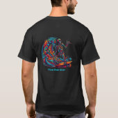 スケルトンカラフルサーファー Tシャツ (裏面)