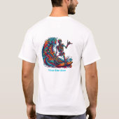 スケルトンカラフルサーファー Tシャツ (裏面)