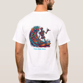 スケルトンカラフルサーファー Tシャツ
