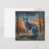 スケルトンキャット 招待状 (正面/裏面)