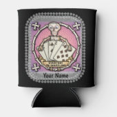 スケルトンギャンブラートランプのポーカー缶クーラー 缶クーラー (正面)