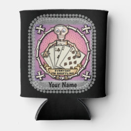 スケルトンギャンブラートランプのポーカー缶クーラー 缶クーラー