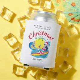 スケルトンクリスマスイン7月ビーチサーフいけな 缶クーラー