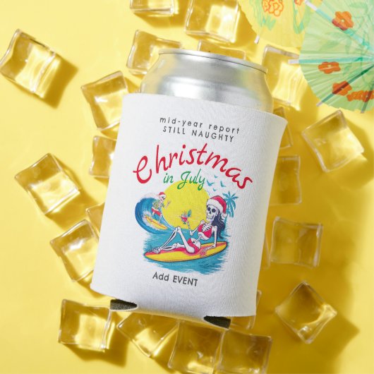スケルトンクリスマスイン7月ビーチサーフいけな 缶クーラー (インサイチュ 夏)