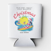 スケルトンクリスマスイン7月ビーチサーフいけな 缶クーラー (正面)