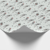 スケルトンクリスマス ラッピングペーパー (角)