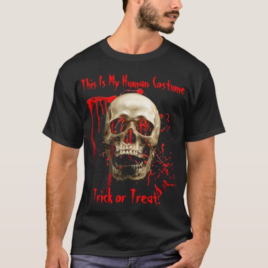 スケルトンクルー血ハロウィーン Tシャツ (正面)