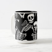 スケルトンクルー ツートーンマグカップ (正面左)