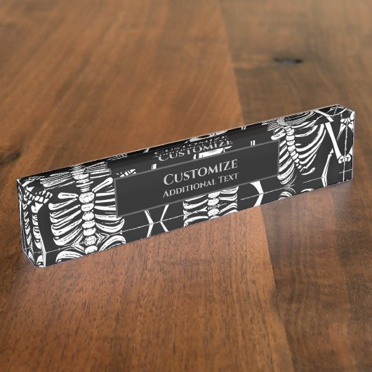 スケルトンクルー デスクネームプレート (側面)