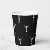 スケルトンクールハロウィーンパターン 紙コップ (裏面)