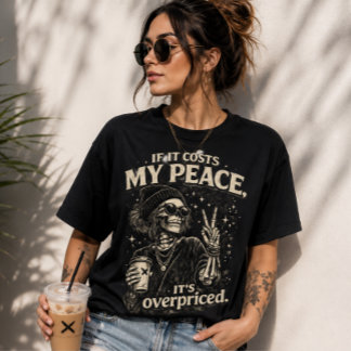 スケルトンコーヒーガール Tシャツ