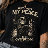 スケルトンコーヒーガール Tシャツ