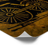 スケルトンサイクリストbyホセ・グアダルーペポサダ ポスター (角)