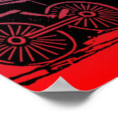 スケルトンサイクリストbyホセ・グアダルーペポサダ ポスター (角)