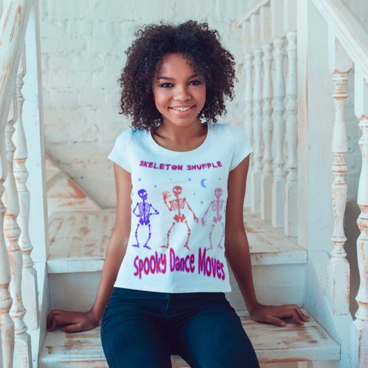スケルトンシャッフル不気味ダンスの移動 Tシャツ