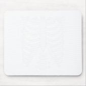 スケルトンシャツハロウィーン衣装リブケージ解剖学 マウスパッド (正面)