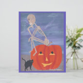 スケルトンシンカーハロウィーンスクラップブック紙 (スタンド正面)