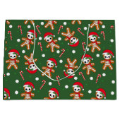 スケルトンジンジャーブレッドマングリーン ラージペーパーバッグ (正面)