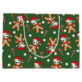 スケルトンジンジャーブレッドマングリーン ラージペーパーバッグ (裏面)