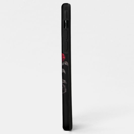 スケルトンスカルとバラiPhone / iPadケース Case-Mate iPhoneケース (裏面/左)