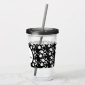 スケルトンスカルカボチャモノグラムのスクリプトアクリル アクリルタンブラー (裏面)